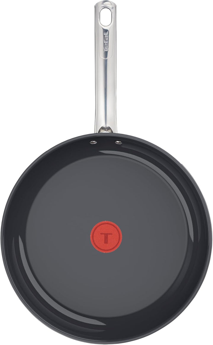 Tefal Duetto On Pfannen-Set, 3-tlg. 20/24/28 cm, Go Ceram keramische Antihaftbeschichtung, Thermo-Si