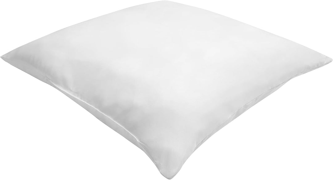 Kopfkissen 80x80 cm Mikrofaser weiss niedrig mit Polyester-Füllung Modern Errigal