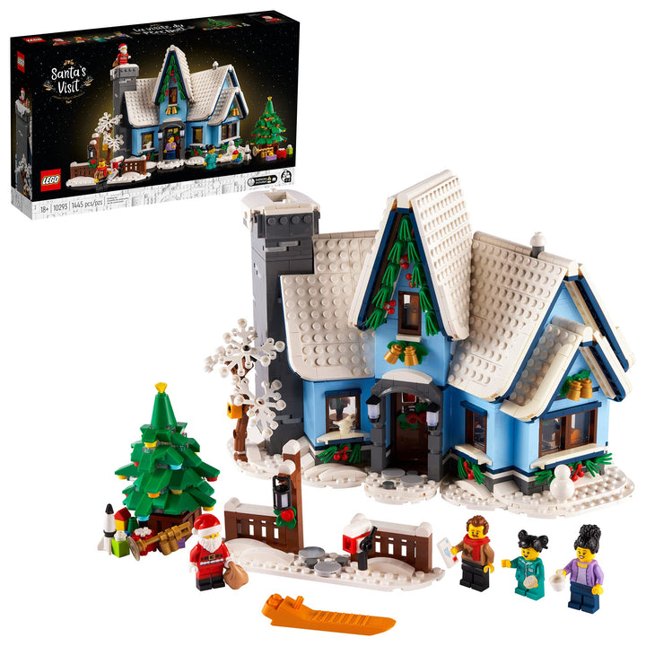 LEGO Santa’s Visit 10293 Building Kit (1,445 Pieces) Frustfreie Verpackung, Frustfreie Verpackung