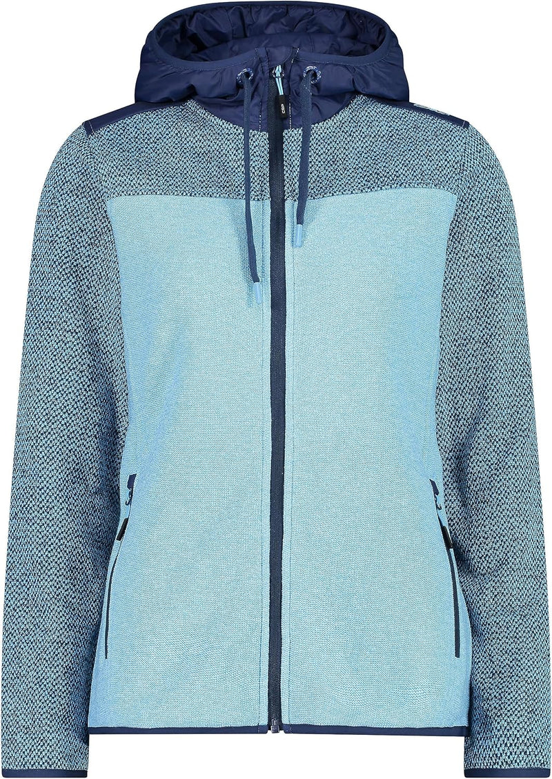 CMP Damen Hoodie Jacke Fleecejacke Fleecepullover 36 Cielo, 36 Cielo