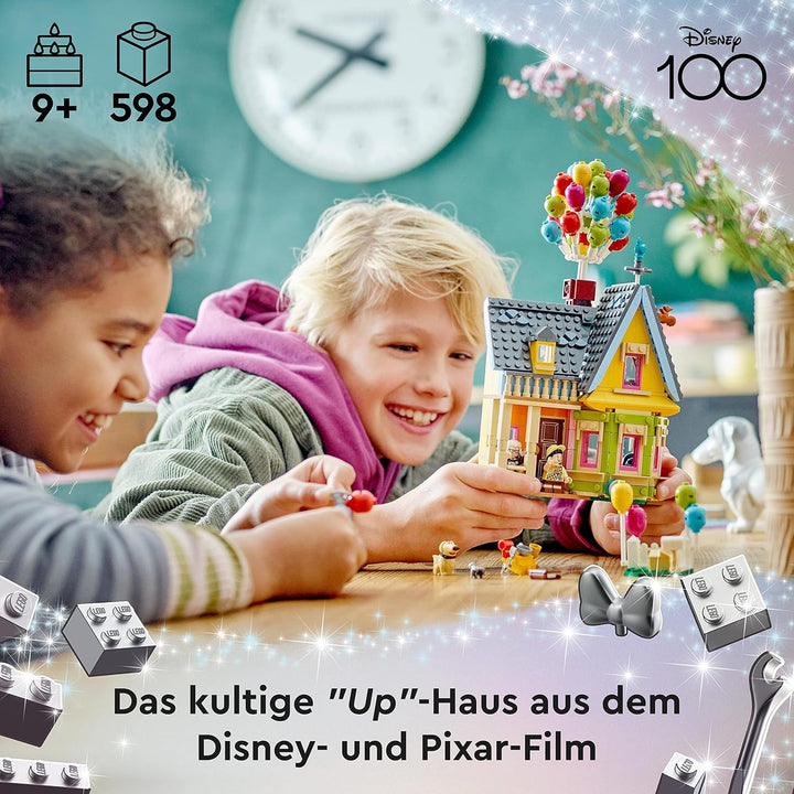 LEGO 43217 Disney and Pixar Carls Haus aus „Oben“, baubares Spielzeug mit Luftballons, Carl, Russell