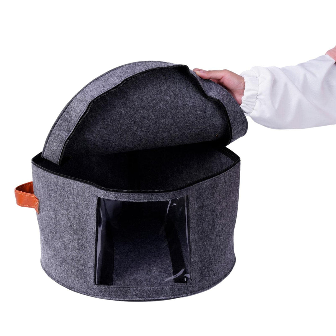 sadfd 2 Stück Hutschachtel Rund Mit Deckel, Gross Hutkoffer, Hutbox Pop Up Hut Aufbewahrungsbox, Run