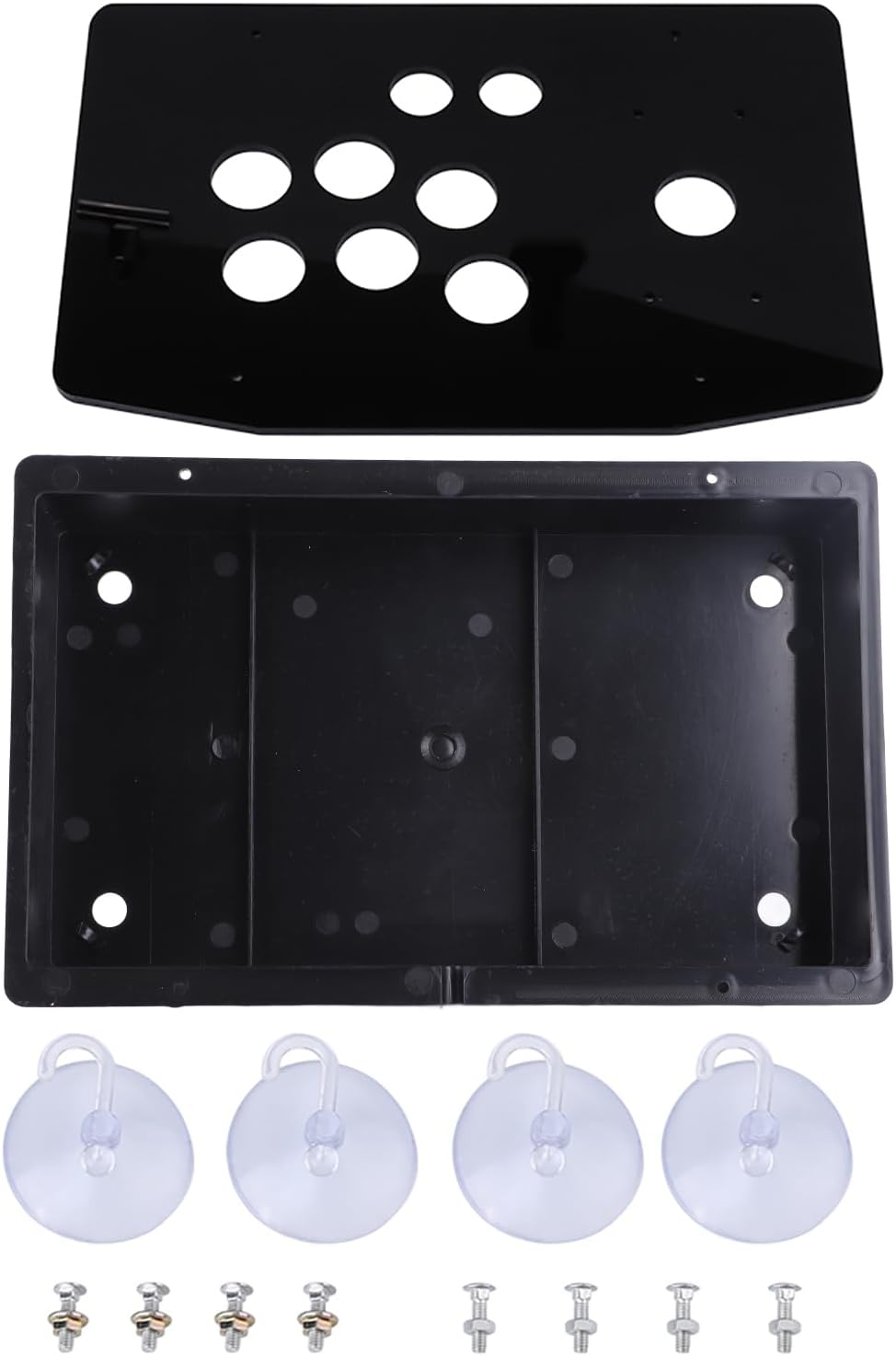 Hilitand Acryl-Panel und Case DIY Set Kits Ersatz für Arcade-Spiel Schwarz