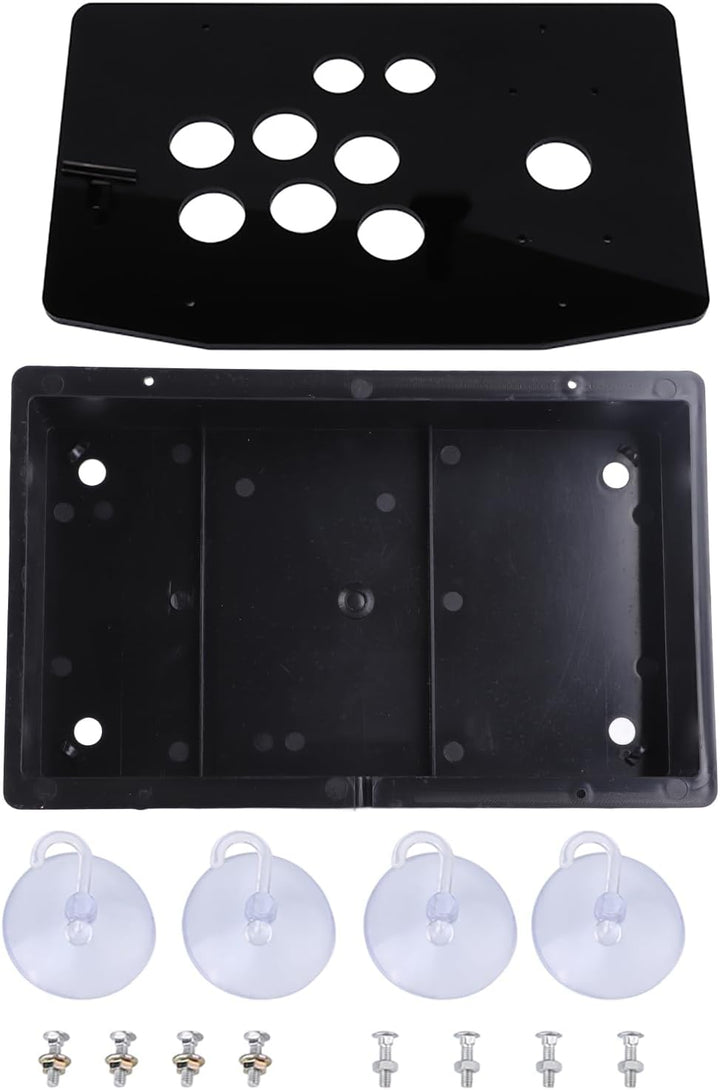 Hilitand Acryl-Panel und Case DIY Set Kits Ersatz für Arcade-Spiel Schwarz