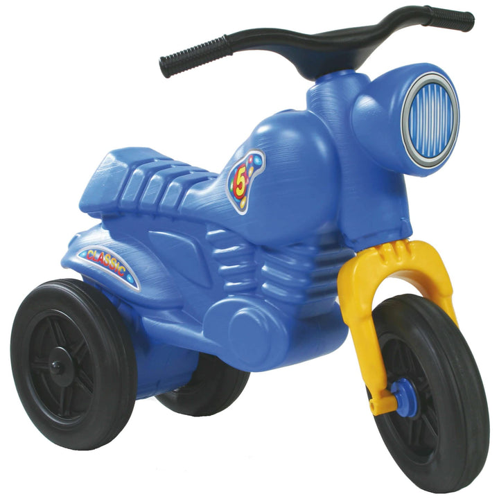 Dreirad Trike Rutscher Motorrad Classic 5 Maxi blau Kinder Laufrad Lauflernrad, Blau