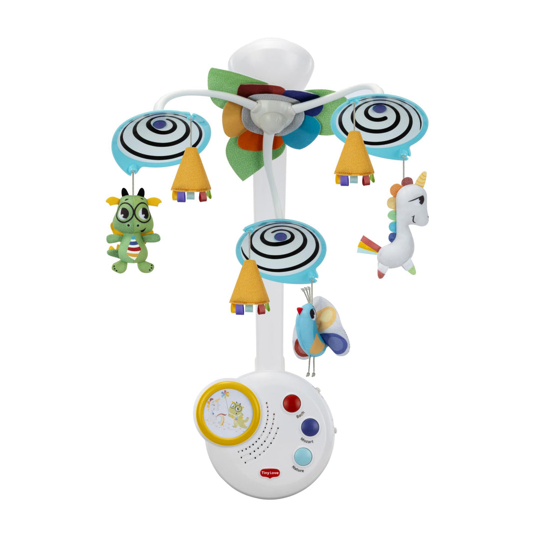 Tiny Love Classic Mobile, 2-in-1 Musik Mobile Baby Elektrisch, 0+ Monate, in ein Mobile Babybett für