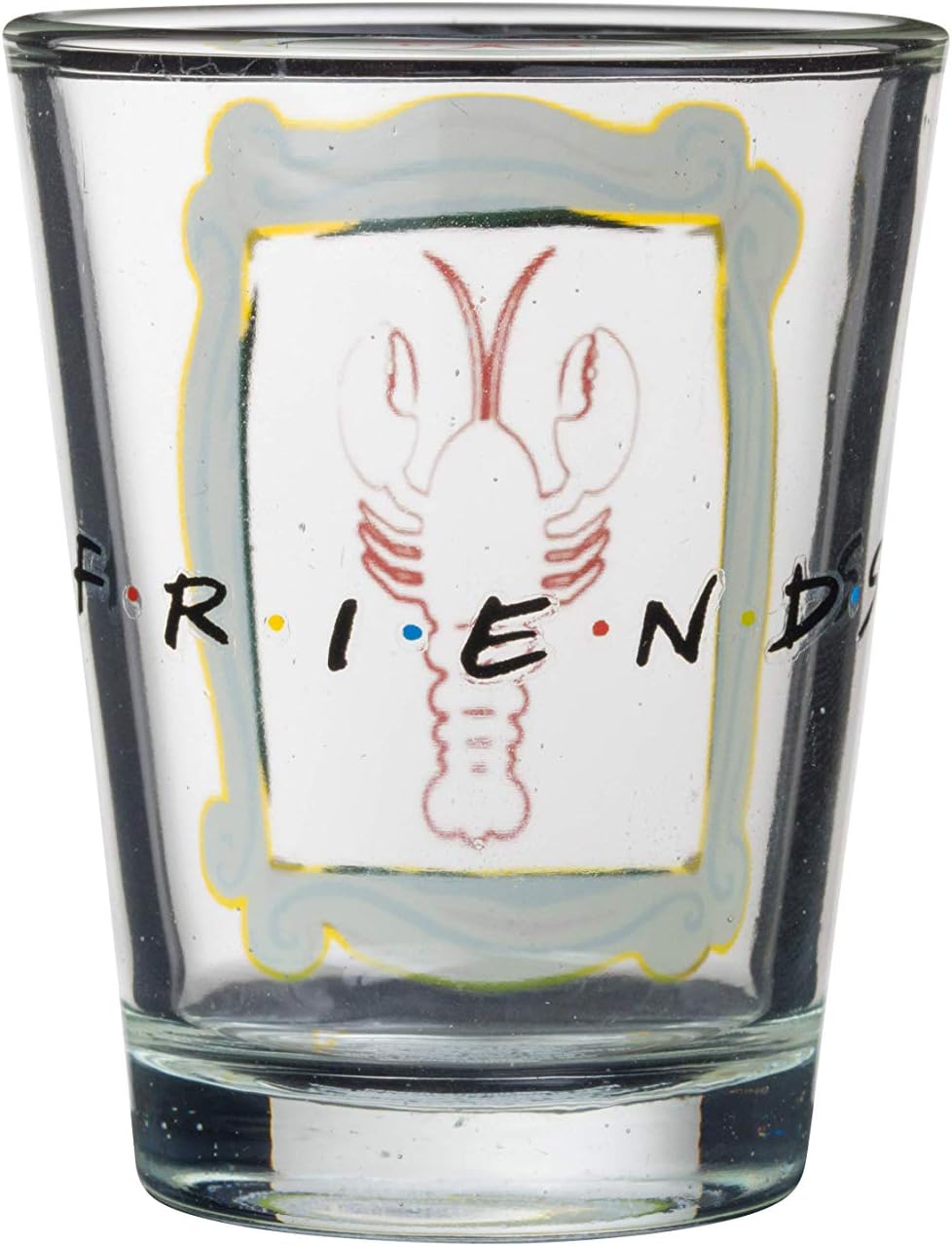 Silver Buffalo Friends Iconic Icons Mini-Gläser, gelber Rahmen, 42,5 ml 42,5 g gelber Rahmen, 42,5 g