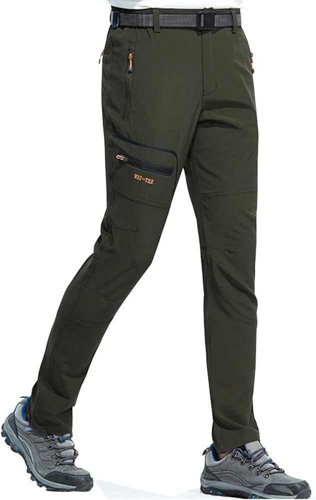 DAFENP Herren Wanderhose Outdoorhose Wasserdicht Softshellhose Sommer Atmungsaktiv Schnell Trockend