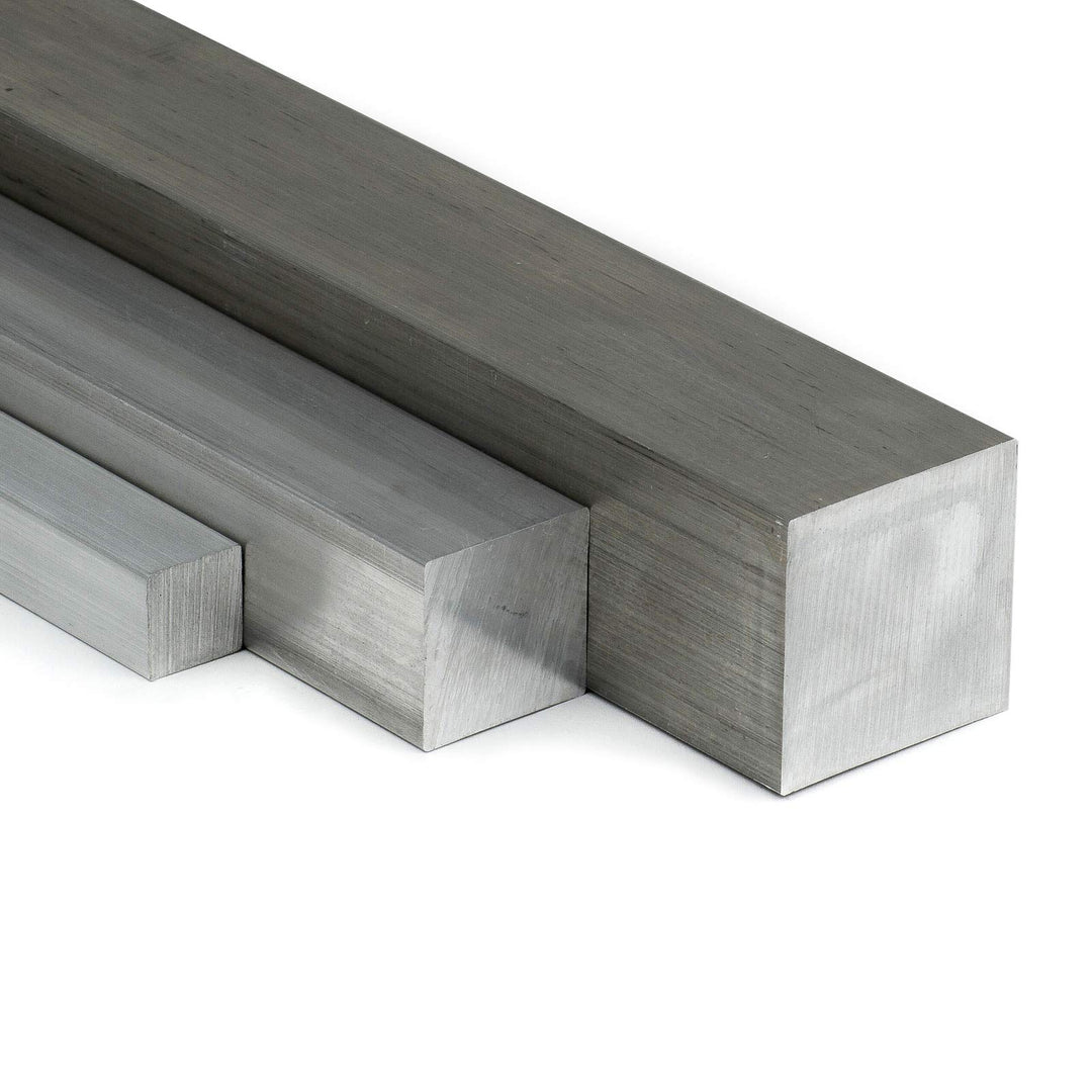Aluminium Vierkant 50x50mm Länge = 1200mm (120cm) zum Drehen, Fräsen, Bohren, Sägen L: 1200mm (120cm