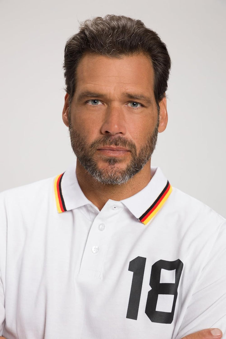 JP 1880 Herren Fussball Poloshirt 3XL Schneeweiss, 3XL Schneeweiß
