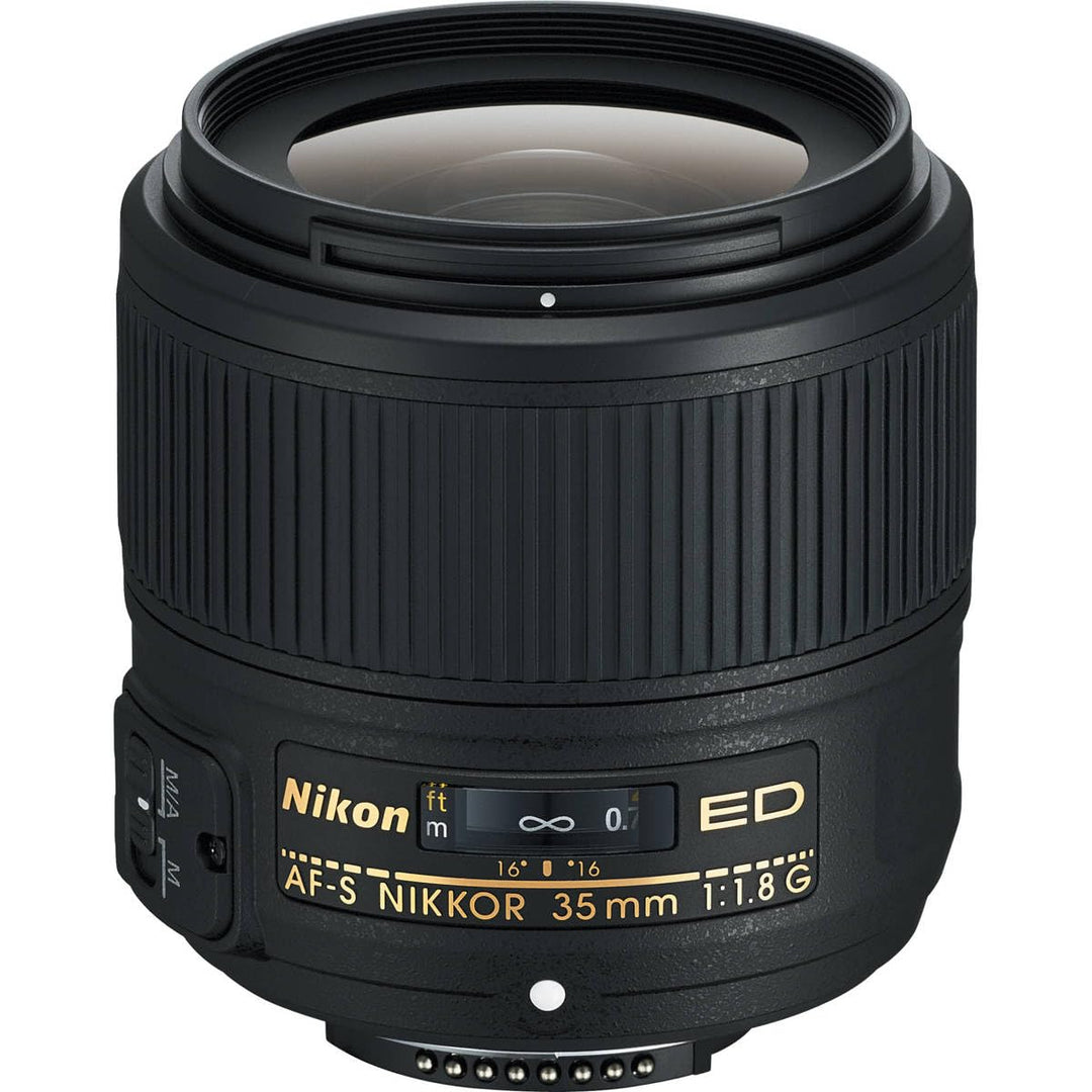 Nikon AF-S Nikkor 35mm 1:1.8G ED Objektiv (58 mm Filtergewinde) für Nikon-F-Bajonett schwarz 35 mm,