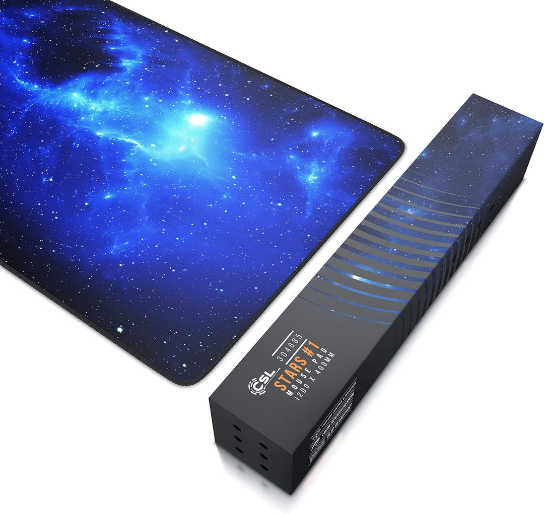 CSL - Übergrösse Mauspad Gaming Titanwolf 1200x400mm - XXXL Mousepad gross mit Motiv - Tischunterlag
