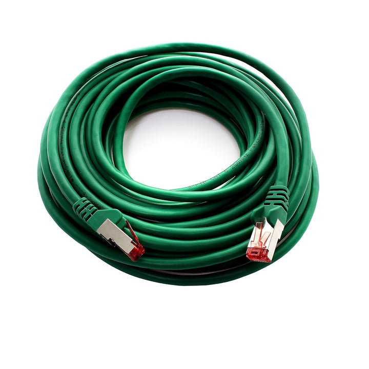 1aTTack.de - 10x 10m CAT6 Patchkabel S/FTP PIMF Schirmung CAT.6 RJ45 Netzwerkkabel Ethernetkabel DSL