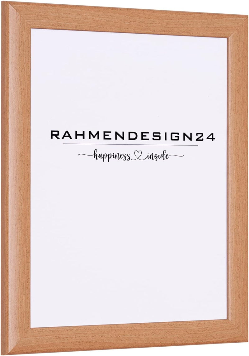 Rahmendesign24 Bilderrahmen Fiona 40x80 Buche Fotorahmen, Wechselrahmen, Posterrahmen, Puzzlerahmen