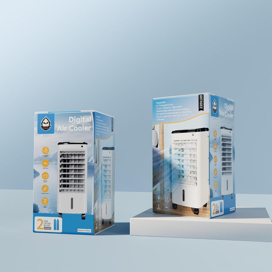 Kaltluftventilator Turmventilator Ventilatorkombigerät Säulenventilator Unterstützt Fernbedienung 12