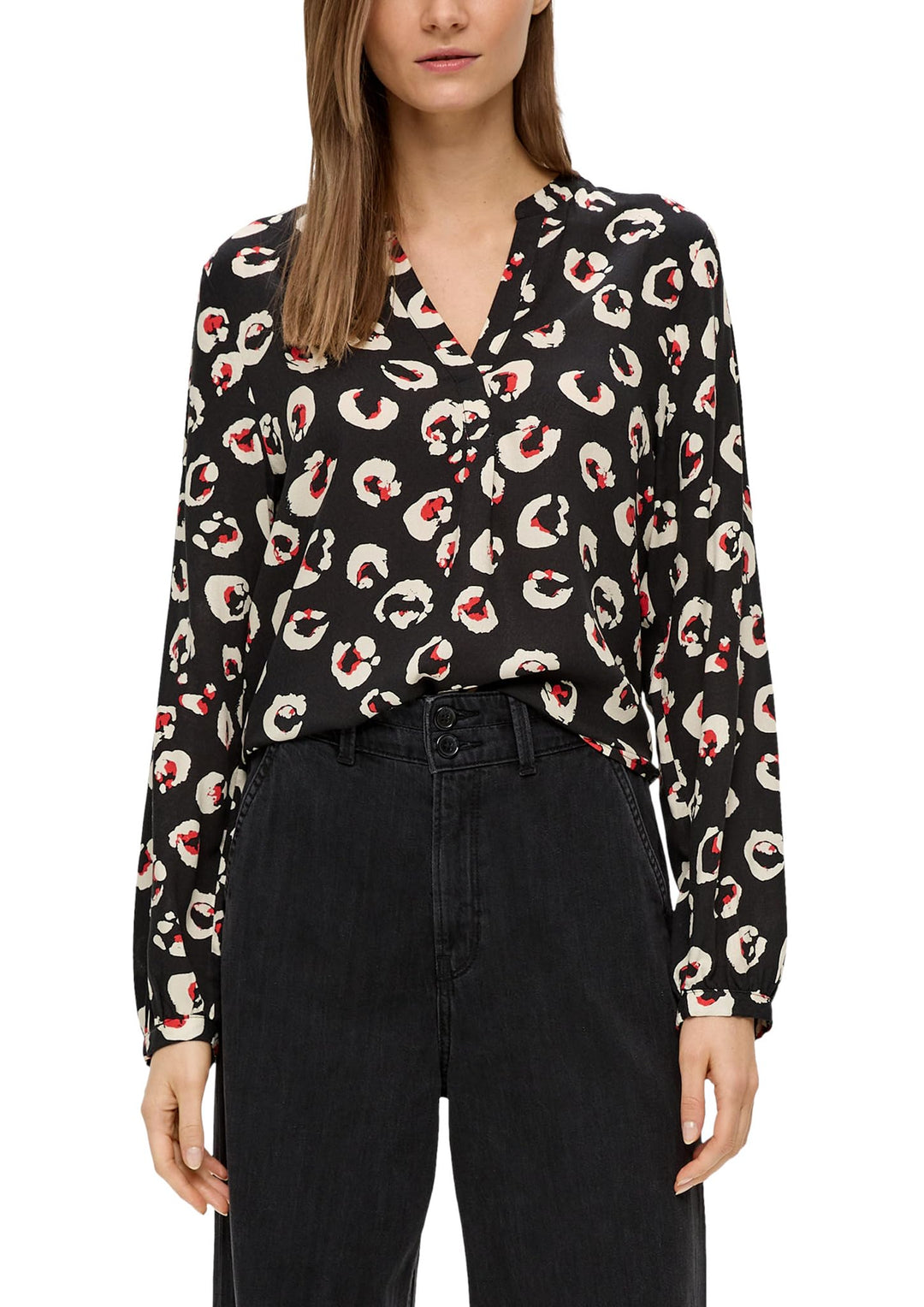s.Oliver Viskosebluse mit Dobby-Struktur 42 99a1, 42 99a1