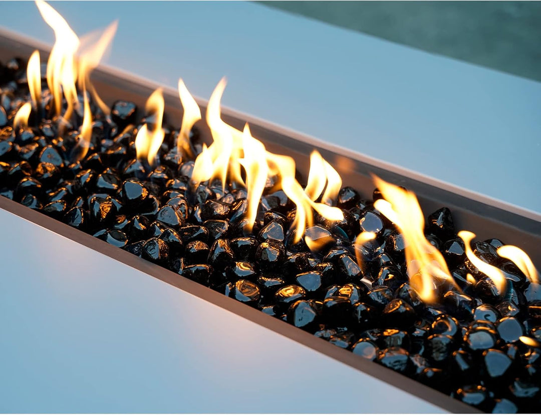 Mr. Fireglass 4,5 kg gemischte Feuerglas-Diamanten für Kamin, Feuerstelle und Lanscaping – 2,5 cm ho