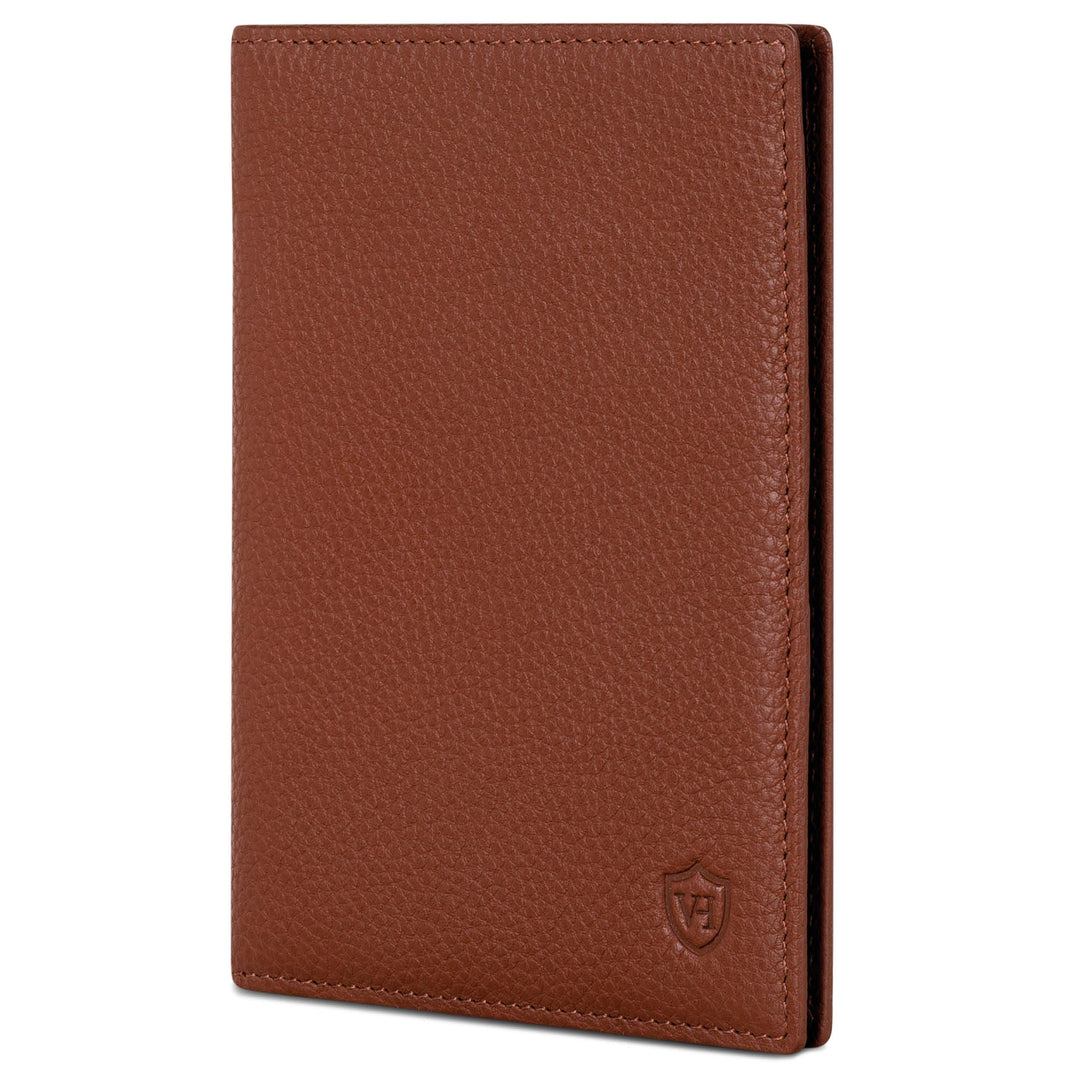 VON HEESEN® Reisepasshülle Leder Etui mit RFID-Schutz - Passhülle Passport Reisepass Mappe Hülle Org