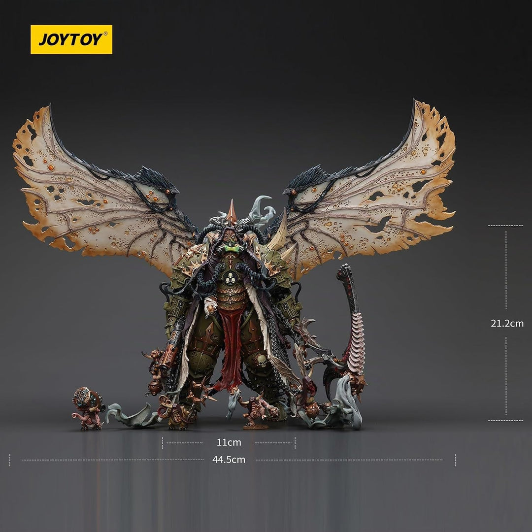 JOYTOY Warhammer 40k Mortarion，Daemon Primarch of Nurgle with Ancient Weapons‘The Lantern&