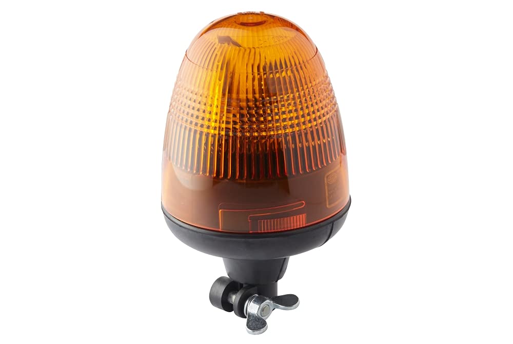 HELLA - Halogen-Rundumkennleuchte - KL Rotaflex - 12V - Gelb - Rohrstutzen - Menge: 1 - 2RL 006 846-