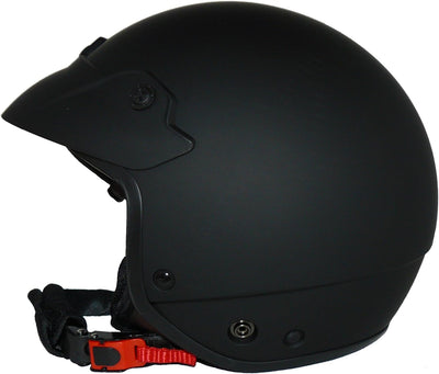 Jethelm H740-L H740 Integriertem mit Integriertem Sonnenvisier und Schild Schwarz Matt - L, L
