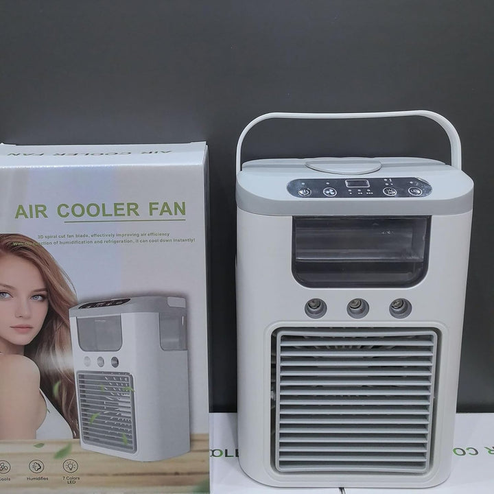 Ventilator Mit Luftkühlung,Tragbarer Luftkühl Ventilator Mit Nebelsprühfunktion | Tisch Luftbefeucht
