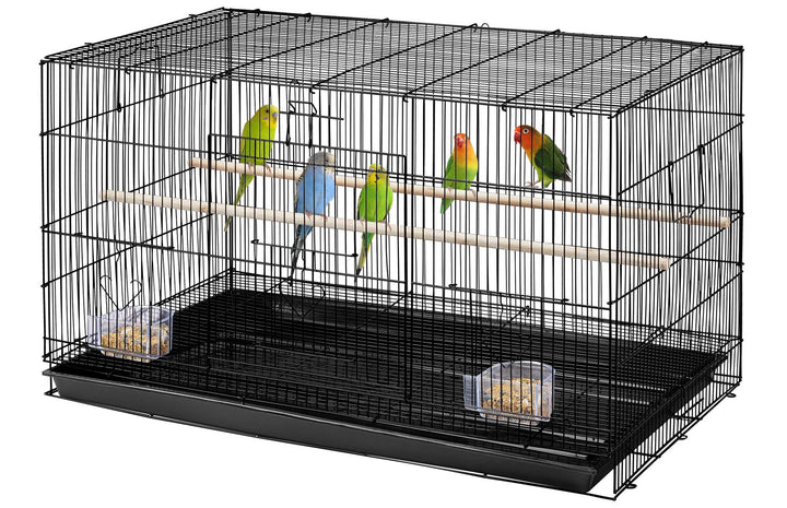 Yaheetech Vogelkäfig Stapelbarer Flugkäfig breiter käfige mit extra viel Platz für Papageien Sittich