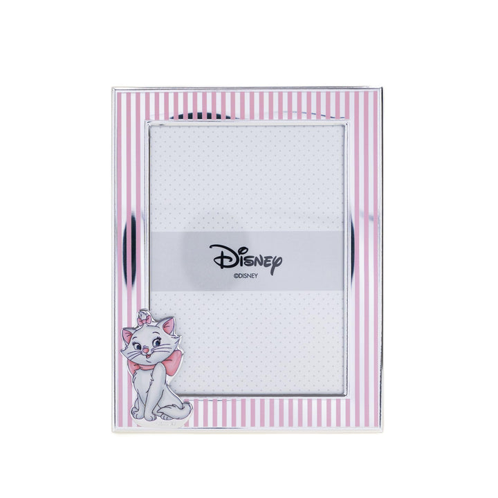 VALENTI & CO. Disney Baby - Minou Aristocats Bilderrahmen in Silber für Kinder, Geschenkidee für Tau