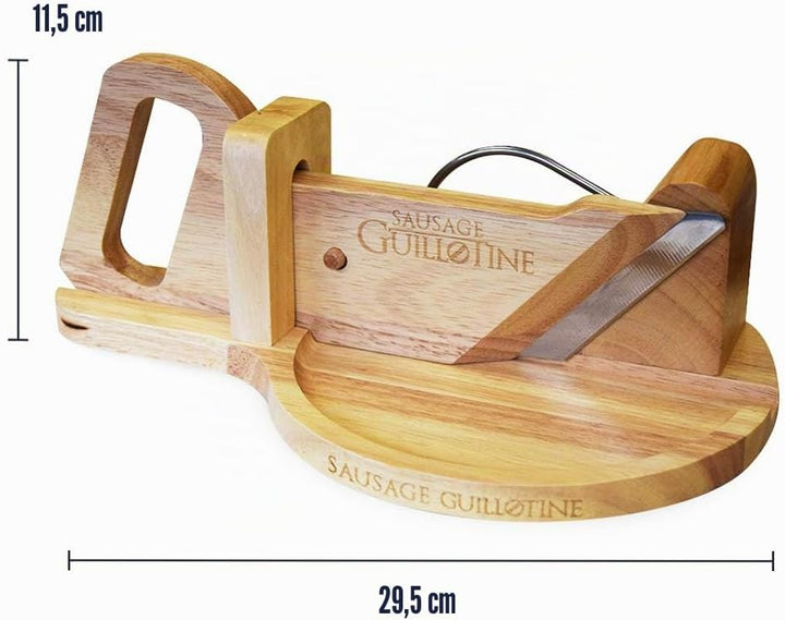 mikamax - Wurst Schneider Guillotine - Traditionelle Wurstschneidemaschine - Sausage Guillotine - 30