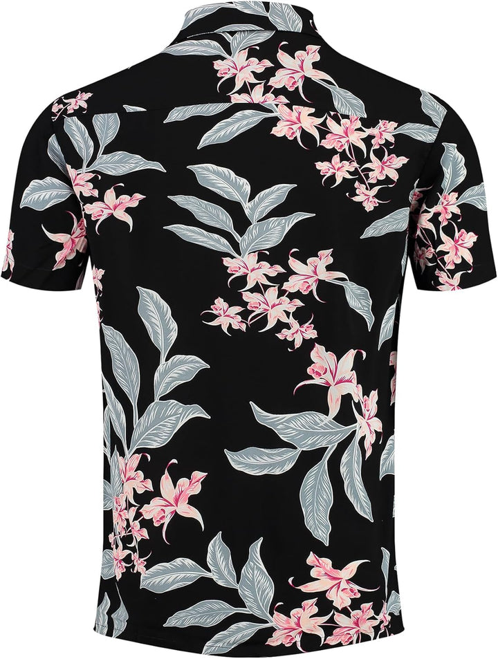 KEY LARGO Herren MSH Trinidad Shortsleeve Hemden M Black (1100), M Black (1100)