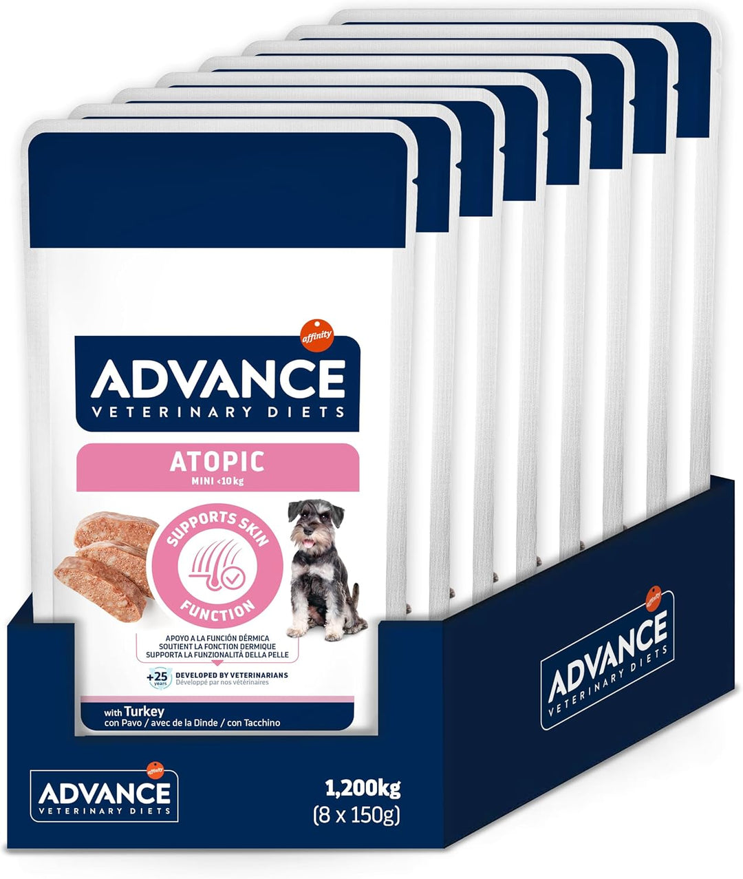 ADVANCE VET CANINE ATOPIC POUCH 8X150GR