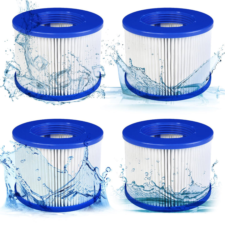 JEFFEL Infinite Spa Filter zum Schrauben, für Spa Ersatz Hot Tub, aufblasbar, ohne Schrauben, 75 x 1