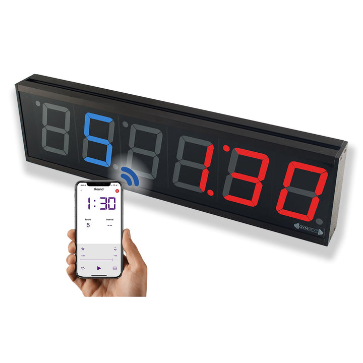 GymNext Flex Timer Wanduhr digital - Fitnessstudio Edition – Intervall Timer für Fitnesstraining im