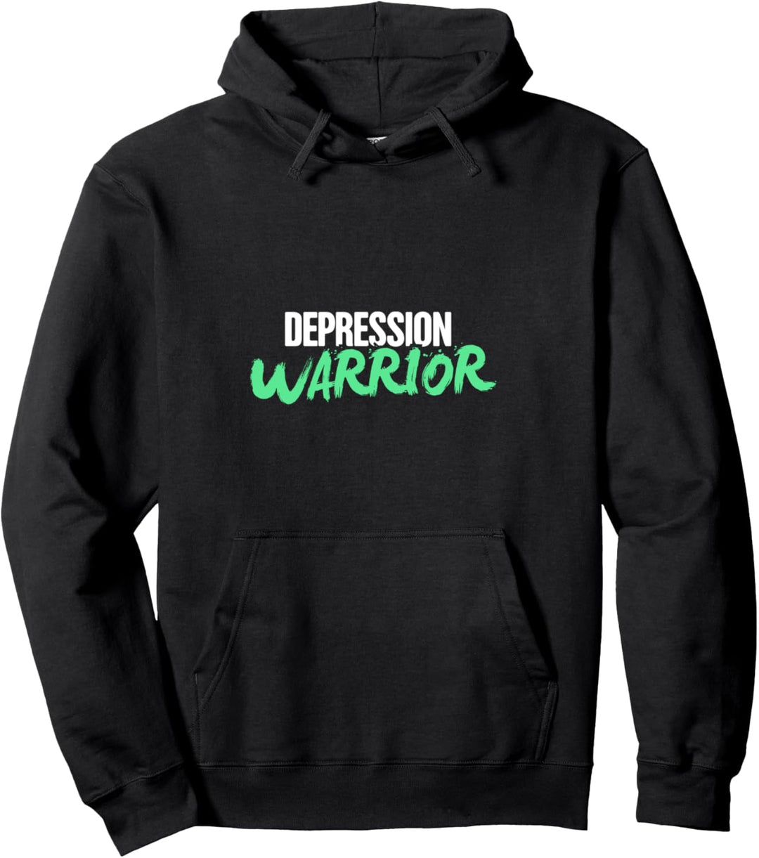 Krieger - Green Ribbon Depression und Bewusstsein für psychische Gesundheit Pullover Hoodie
