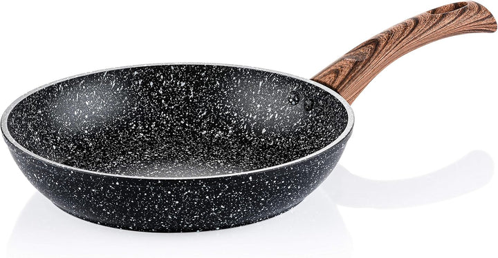 Westinghouse Wood Marble Bratpfanne 24cm, 3-lagige Marmor-Antihaftbeschichtung, aus geschmiedetem Al