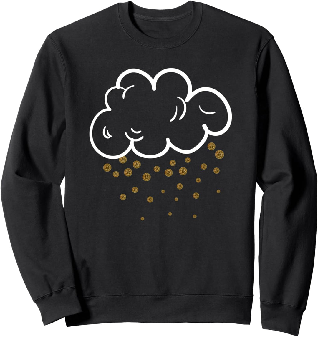 Regen Bitcoin Raincloud Kryptowährung HODL Crypto BTC Sweatshirt
