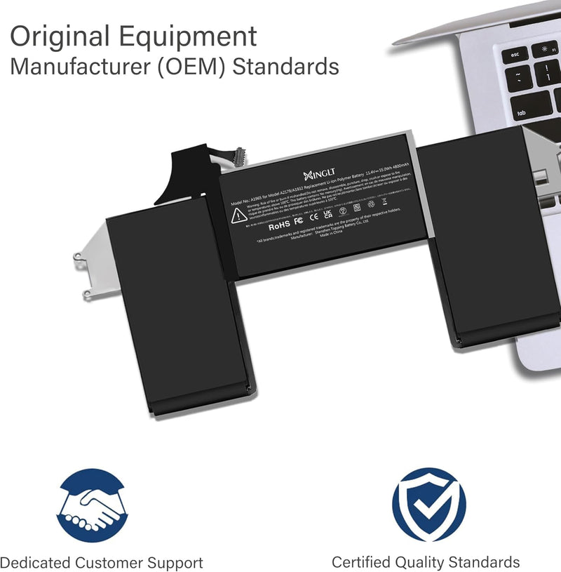 XINGLT A1965 Akku A1932 A2179 Akku Ersatz Laptop Akku für a1932 MacBook Air 13 Zoll Retina A1965 Akk