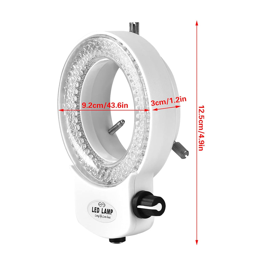 Ejoyous LED Ringlicht Mikroskop, Kamera Ringlampe Mikroskop Einstellbarer 144 LED Ring Light Lichtqu