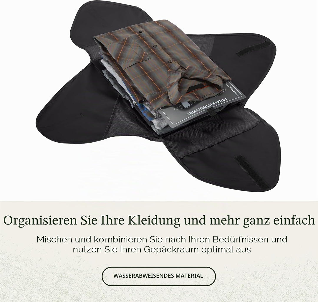 Eagle Creek Pack-It Starter Set I Garment Folder L &amp; 2 Packwürfel S+M I Knitterfrei &amp; Kofferorganisa