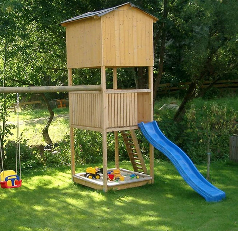Krinner Bodenhülse U-Fix 91 (Eindrehbodenhülse für Kanthölzer, Pfostenträger, Länge 830 mm, für Holz