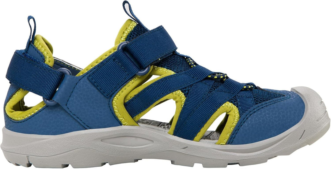Viking Unisex Kinder Adventure Jr Sandal 30 EU Weit Blue Khaki, 30 EU Weit Blue Khaki