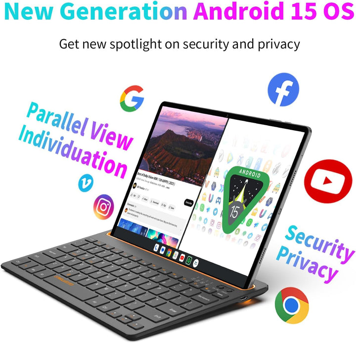 TECLAST T65 MAX Android 14 Tablet 13" Zoll [2024], Helio G99 Octa-Core 2.2GHz Gaming Tablet LTE, 20G