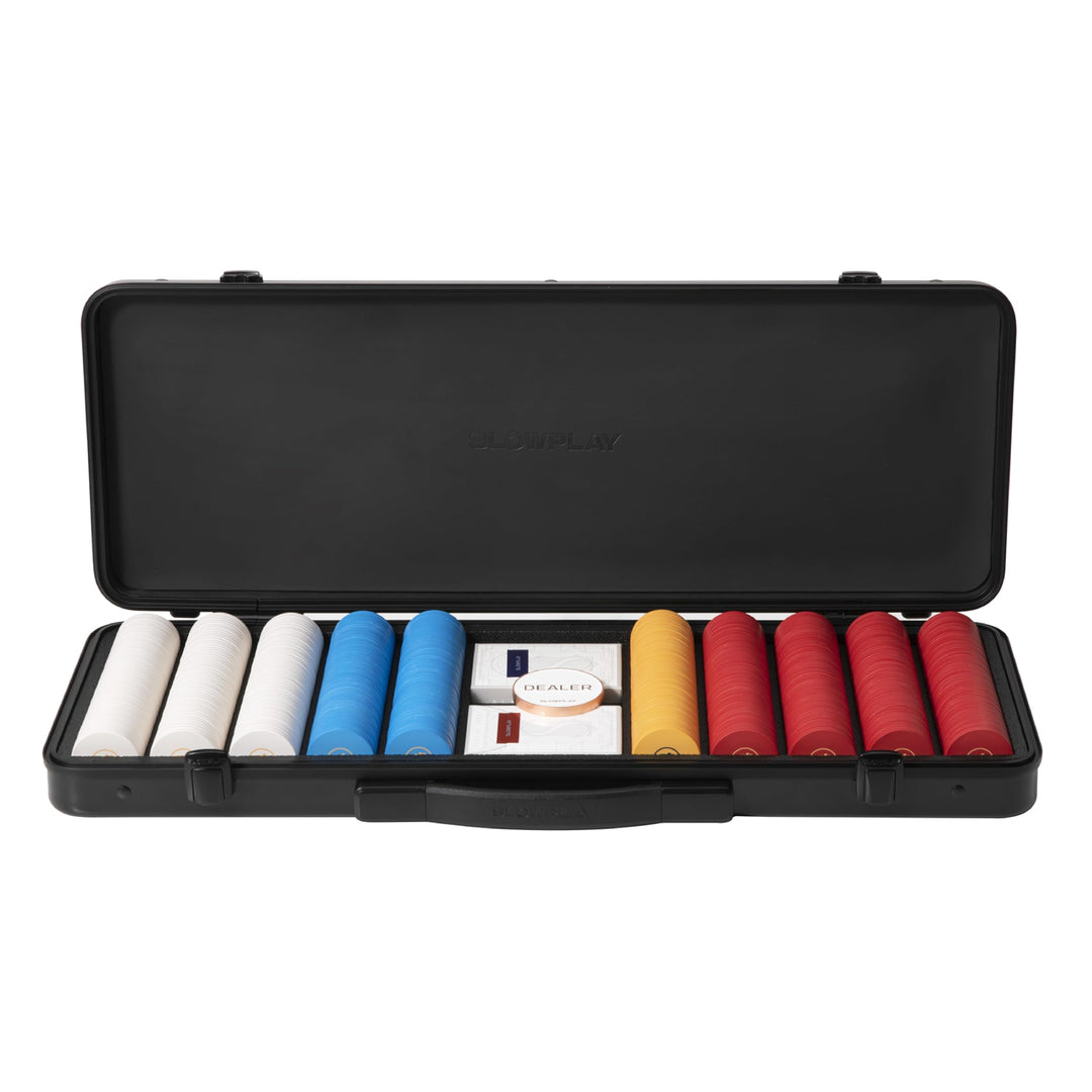 SLOWPLAY Godel Ceramic Poker-Chipsatz, 500 STK [ohne Werte], 39mm& 10g pro Chip | Verfügt über einen