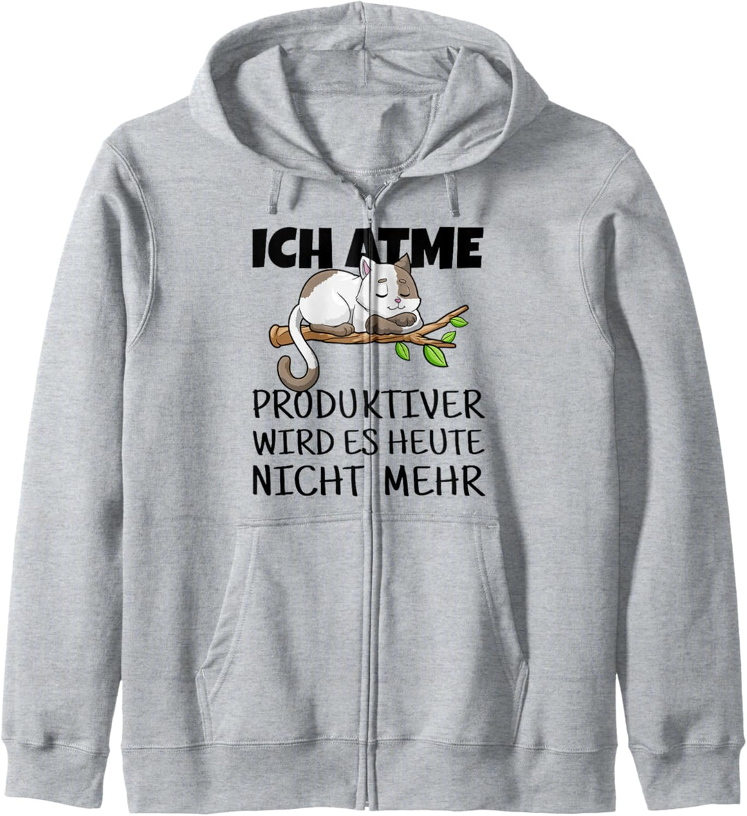 Ich atme produktiver wird es nicht mehr - süsse Katze Kapuzenjacke