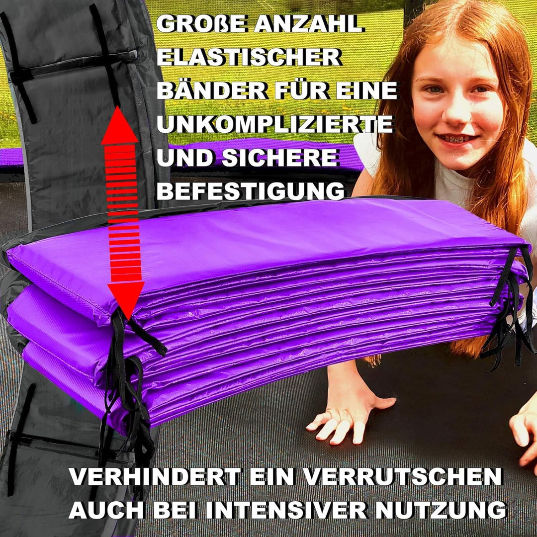 Baunsal® Trampolin Randabdeckung Ø 183 244 250 275 300 305 335 366 370 396 400 427 430 457 460 487 4