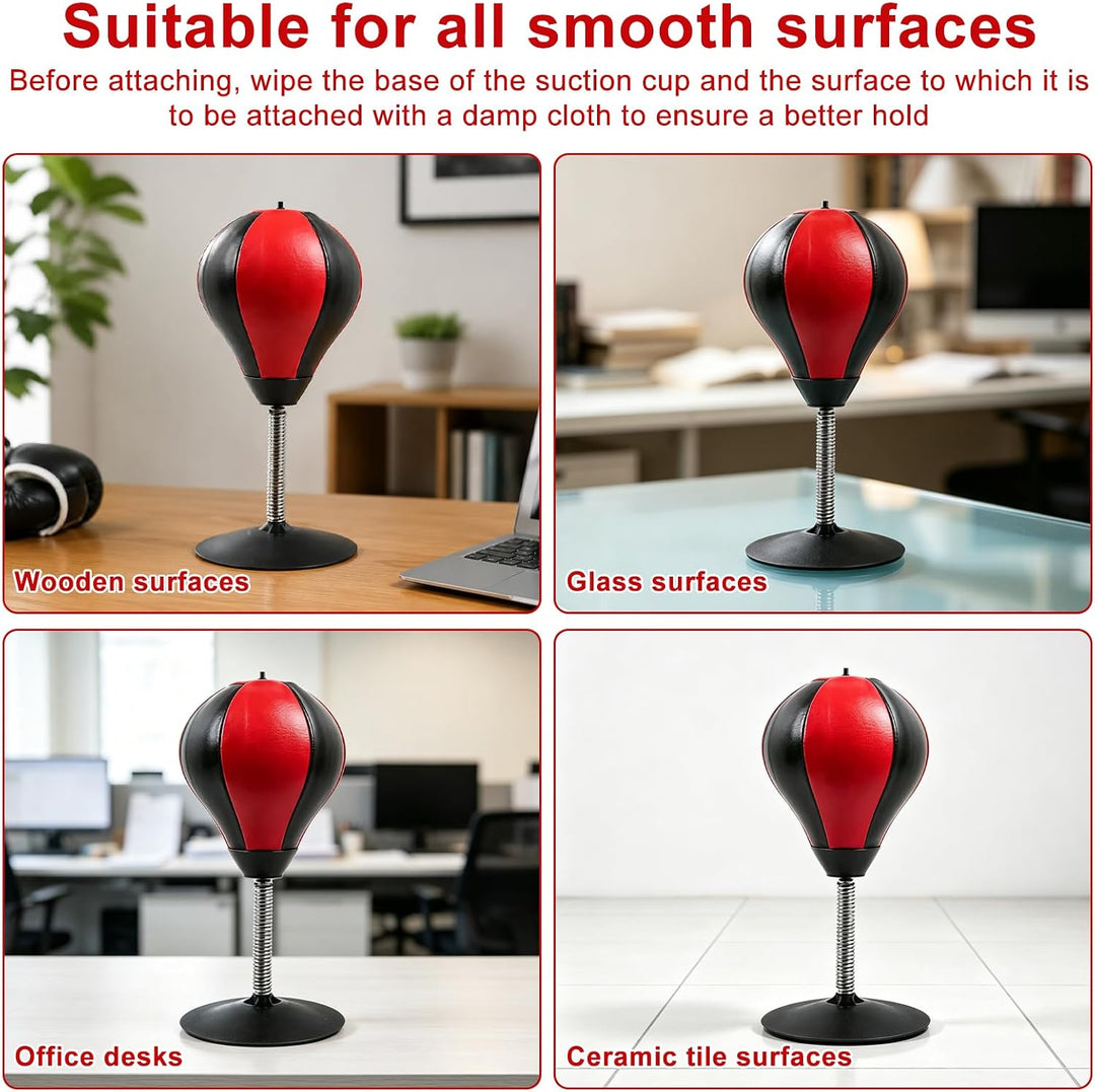 Punchingball Tisch, Schreibtisch Boxsack mit Starkem Saugnapf | Anti-Stress Punching Ball,Desktop-Bo
