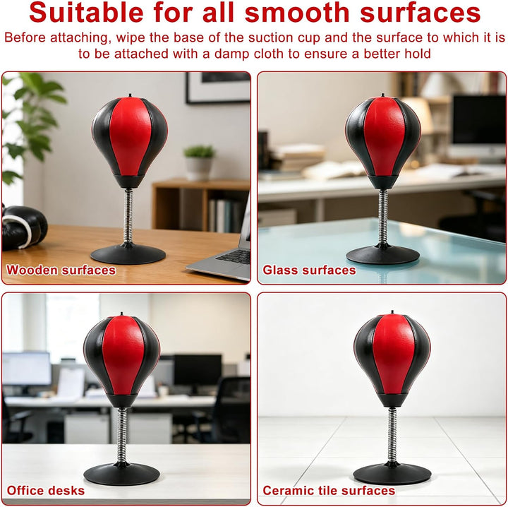 Punchingball Tisch, Schreibtisch Boxsack mit Starkem Saugnapf | Anti-Stress Punching Ball,Desktop-Bo