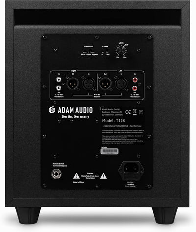 ADAM Audio T10S Subwoofer für Aufnahmen, Mischungen und Mastering in Studioqualität, T10S