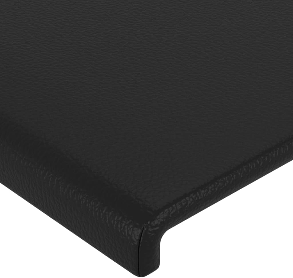 vidaXL LED Kopfteil, Bettkopfteil mit Holzbeinen, Höhenverstellbar Polsterkopfteil für Bett, Betthau