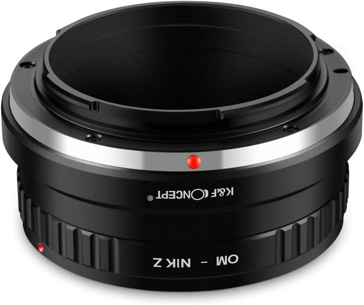 K&F Concept OM-NIK Z Bajonettadapter Objektiv Ring für Olympus OM Objektiv auf Nikon Z 7 und Nikon Z